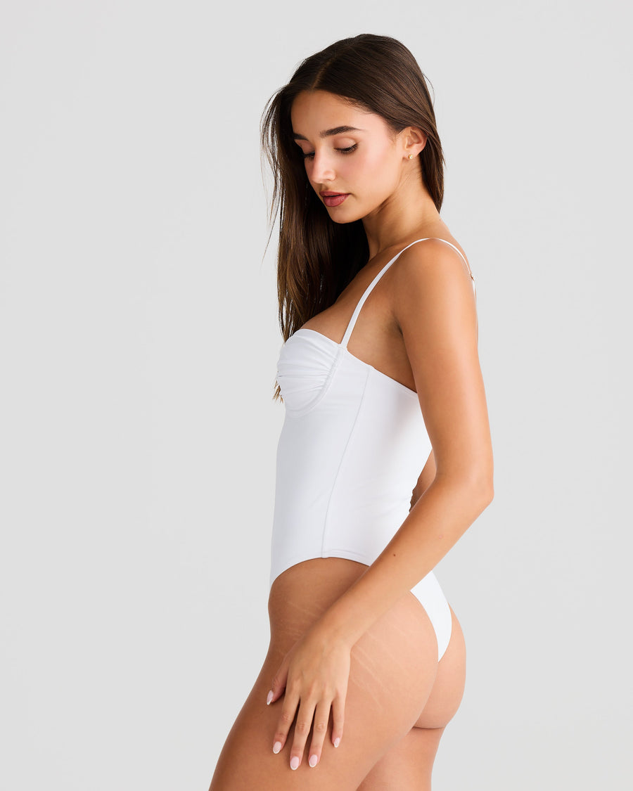 Maillot de bain une pièce Paros Blanc 